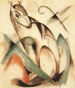 Franz Marc Seated Mythical Animal (mk34) painting